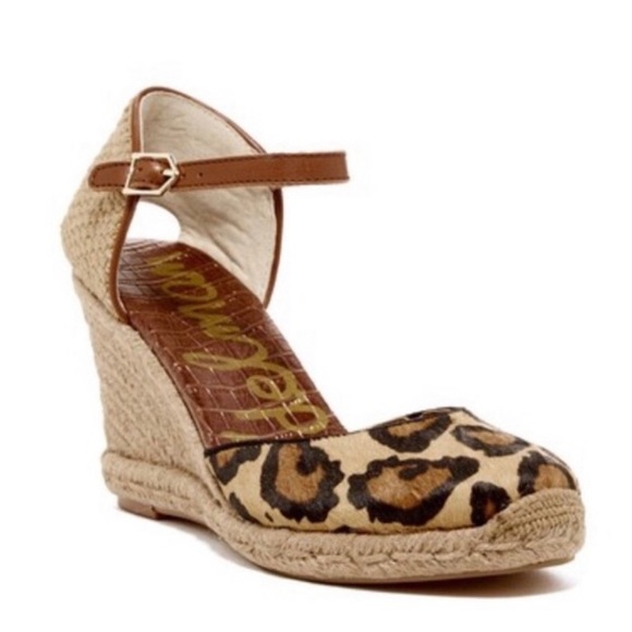 Sam Edelman Shoes - Sam Edelman Harmony Leopard Print Espadrille Wedge